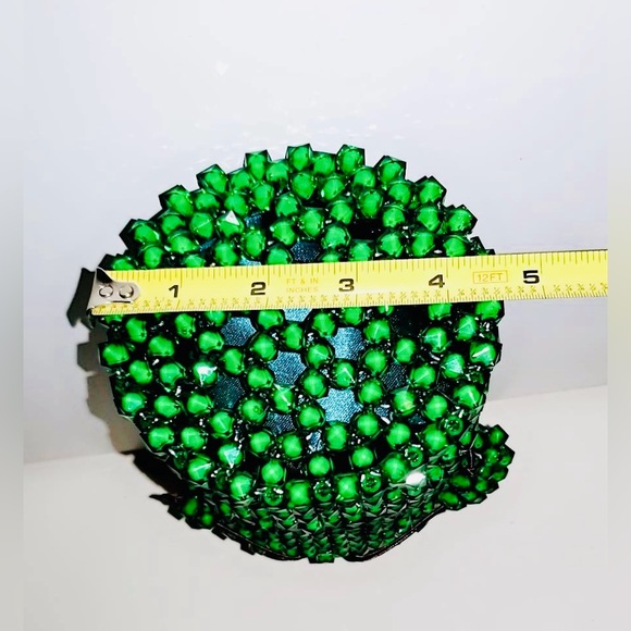 Mini Beaded Bucket Handbag NEW Completetely Handmade - Picture 13 of 15